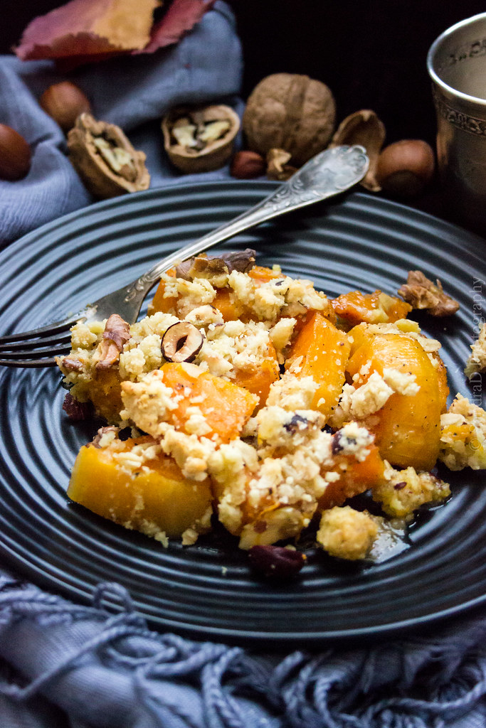 🌰Courge butternut rôtie au miel, fromage et noix🍯